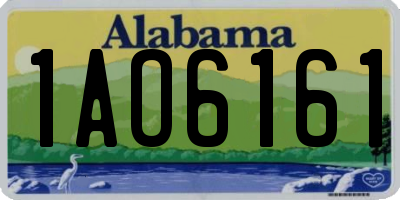AL license plate 1AO6161