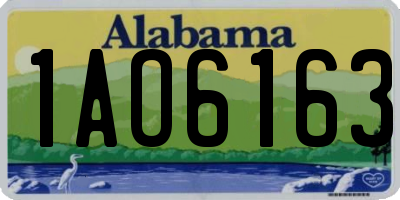 AL license plate 1AO6163
