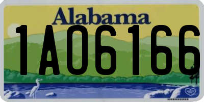 AL license plate 1AO6166