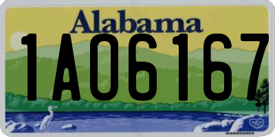 AL license plate 1AO6167