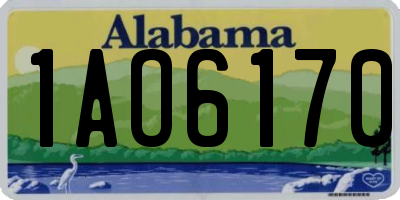 AL license plate 1AO6170