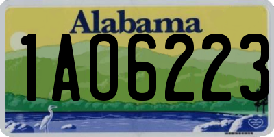 AL license plate 1AO6223