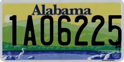AL license plate 1AO6225