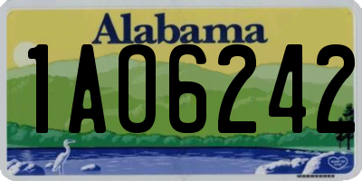AL license plate 1AO6242