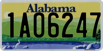 AL license plate 1AO6247