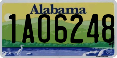 AL license plate 1AO6248