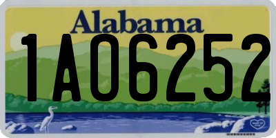 AL license plate 1AO6252