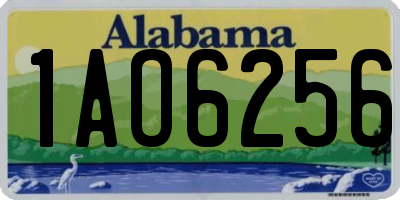 AL license plate 1AO6256
