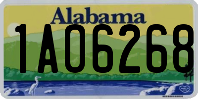 AL license plate 1AO6268