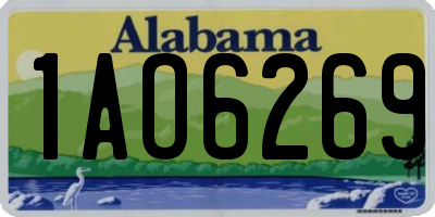 AL license plate 1AO6269