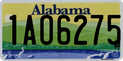 AL license plate 1AO6275
