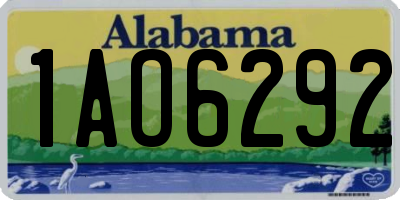 AL license plate 1AO6292