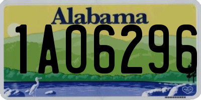 AL license plate 1AO6296