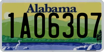 AL license plate 1AO6307