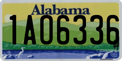 AL license plate 1AO6336