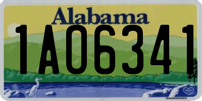 AL license plate 1AO6341