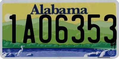 AL license plate 1AO6353