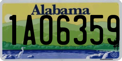 AL license plate 1AO6359