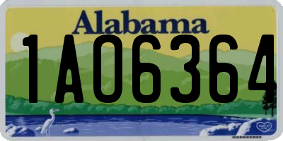 AL license plate 1AO6364