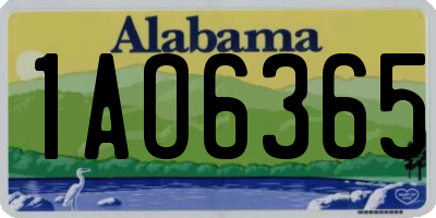 AL license plate 1AO6365