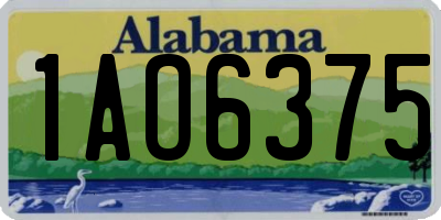 AL license plate 1AO6375
