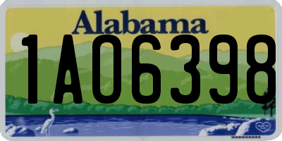 AL license plate 1AO6398