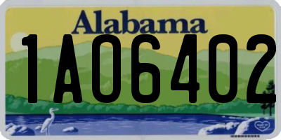 AL license plate 1AO6402