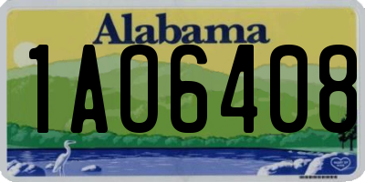 AL license plate 1AO6408