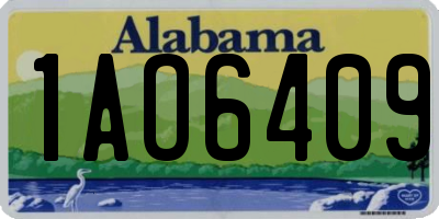 AL license plate 1AO6409