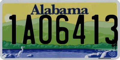 AL license plate 1AO6413