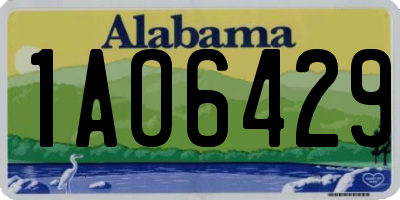 AL license plate 1AO6429