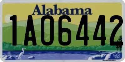 AL license plate 1AO6442