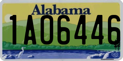 AL license plate 1AO6446