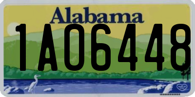 AL license plate 1AO6448