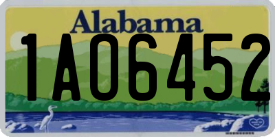 AL license plate 1AO6452