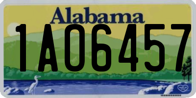 AL license plate 1AO6457