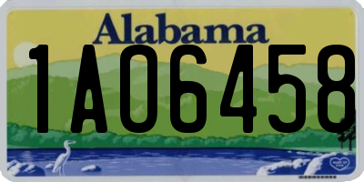 AL license plate 1AO6458