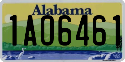 AL license plate 1AO6461
