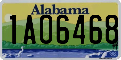 AL license plate 1AO6468