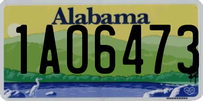 AL license plate 1AO6473