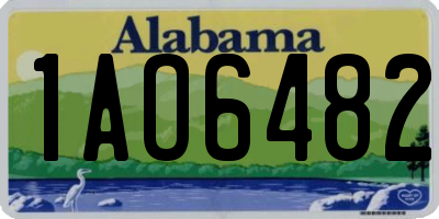 AL license plate 1AO6482