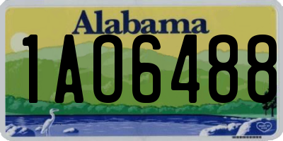 AL license plate 1AO6488