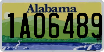 AL license plate 1AO6489