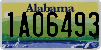 AL license plate 1AO6493