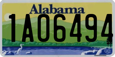 AL license plate 1AO6494