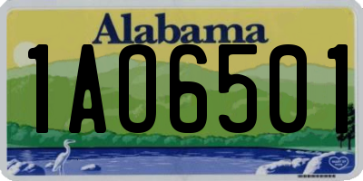 AL license plate 1AO6501