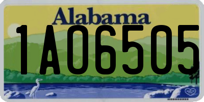 AL license plate 1AO6505