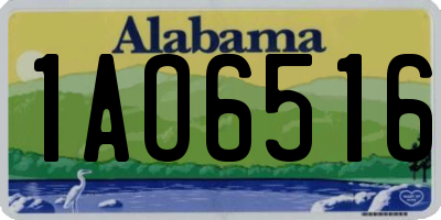 AL license plate 1AO6516
