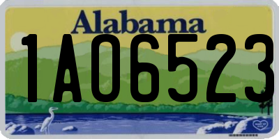 AL license plate 1AO6523