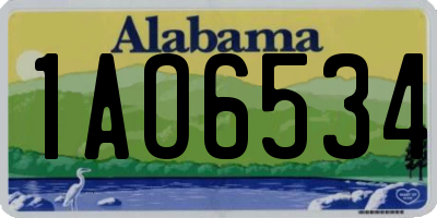 AL license plate 1AO6534